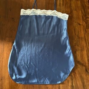 Vintage Undercover Wear Silky Navy Blue Lingerie Slip Size M